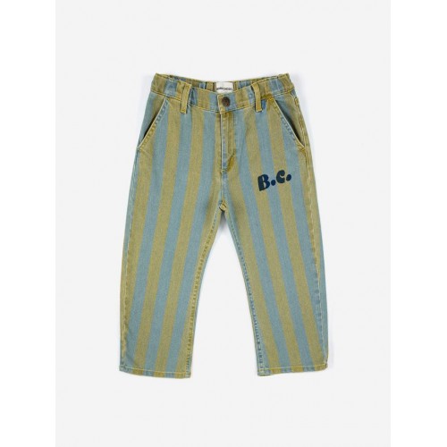 Bobo Choses denimové nohavice Vertical Stripes